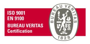 Logo de Bureau Veritas pour la certification ISO 9001 et EN 9100